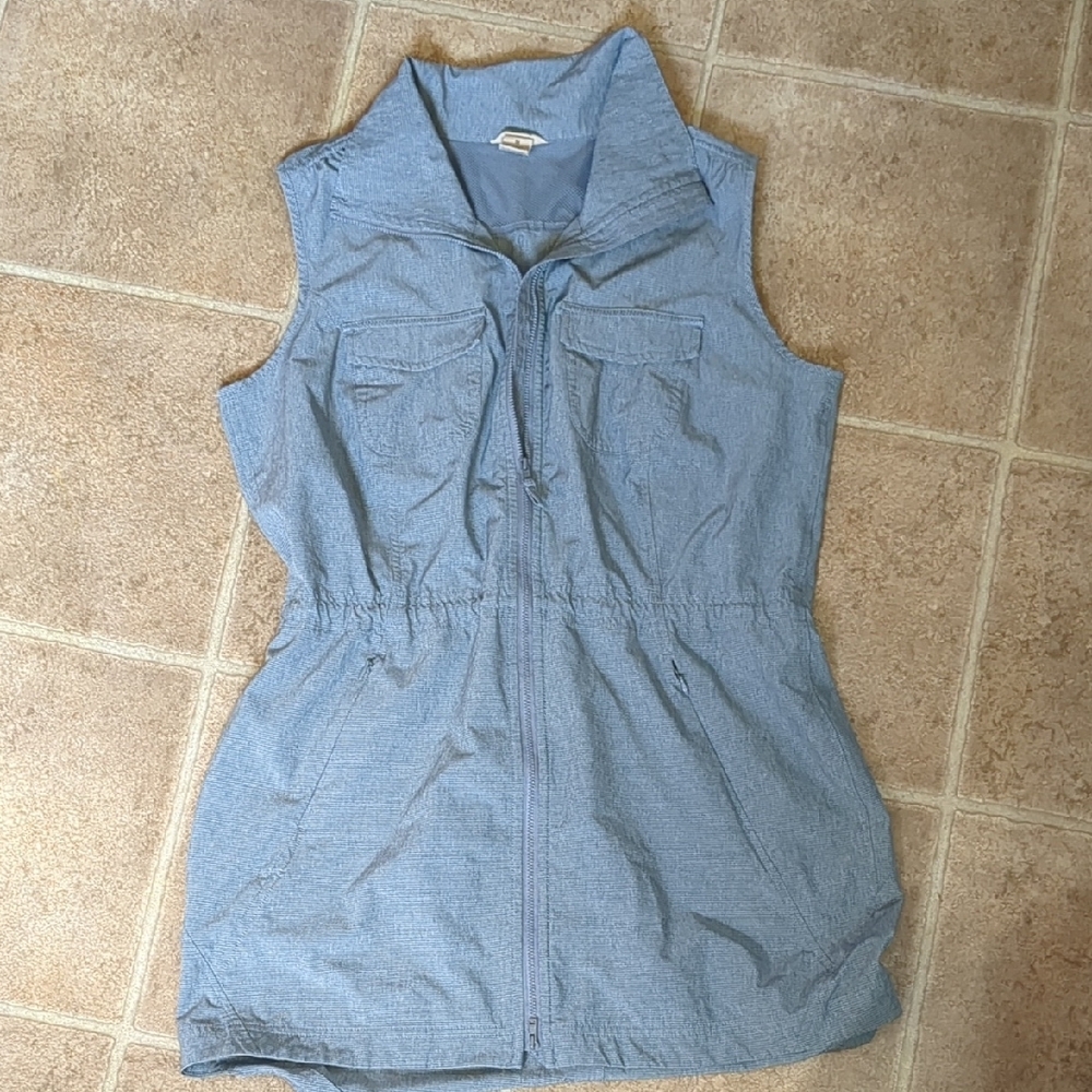 Sleeveless Blue Zip-Up Dress